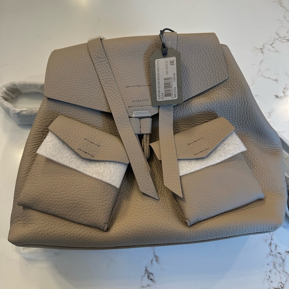 AllSaints Captain Leather Backpack